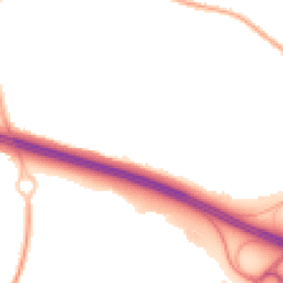 Night-time road noise heatmap for TF2 0EY