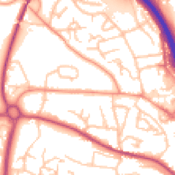 Daytime road noise heatmap for TF2 6AL