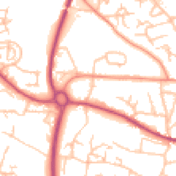 Daytime road noise heatmap for TF2 6BA