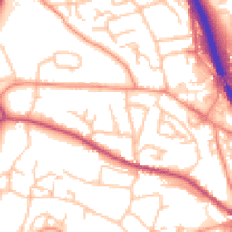 Daytime road noise heatmap for TF2 6BL