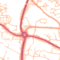Daytime road noise heatmap for TF2 6DD