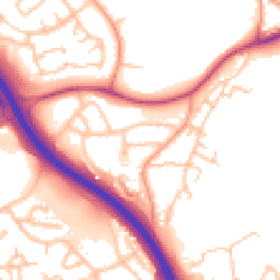 Daytime road noise heatmap for TF2 6FB