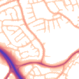 Daytime road noise heatmap for TF2 6HH