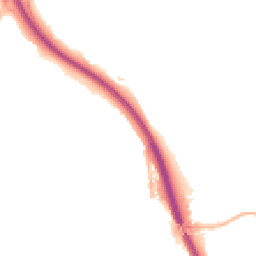 Night-time road noise heatmap for TF2 6JR