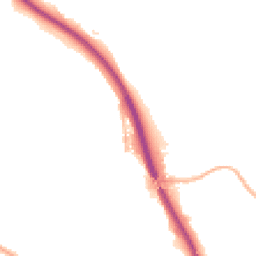Night-time road noise heatmap for TF2 6JW