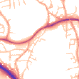 Daytime road noise heatmap for TF2 6LE