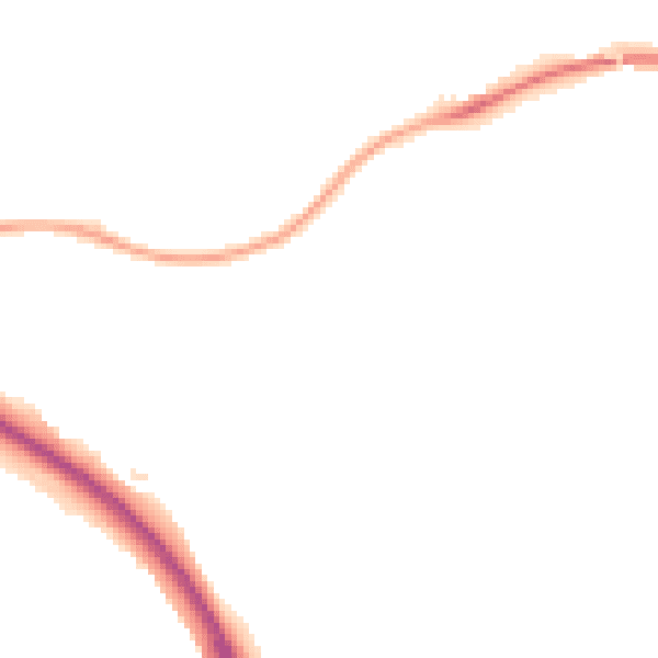 Night-time road noise heatmap for TF2 6LX