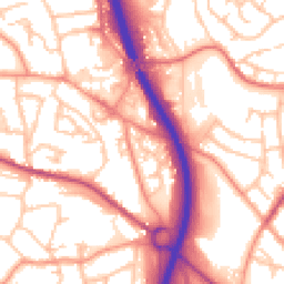 Daytime road noise heatmap for TF2 6NG