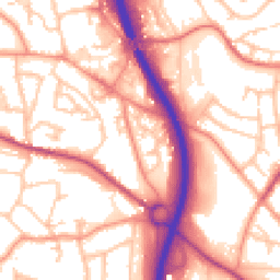 Daytime road noise heatmap for TF2 6NH