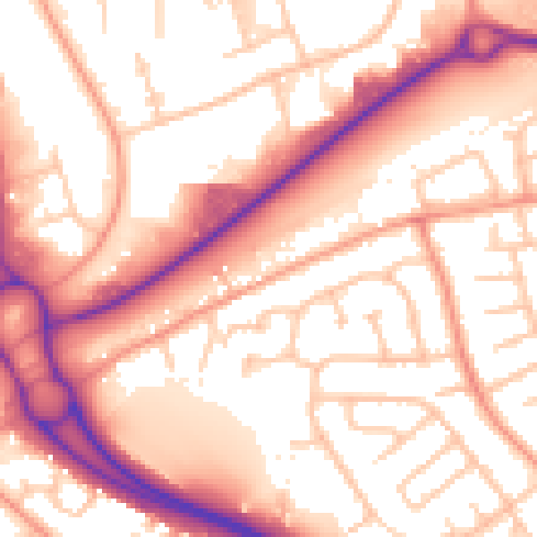 Daytime road noise heatmap for TF2 6PG