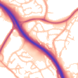 Daytime road noise heatmap for TF2 6QN