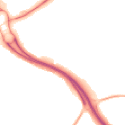 Night-time road noise heatmap for TF2 6QQ