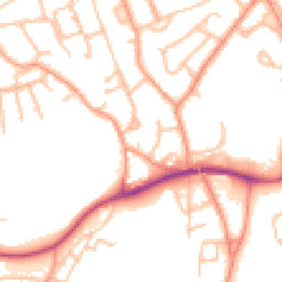 Daytime road noise heatmap for TF2 7AE