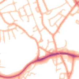 Daytime road noise heatmap for TF2 7AJ
