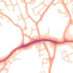 Daytime road noise heatmap for TF2 7AP