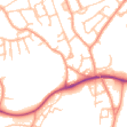 Daytime road noise heatmap for TF2 7AQ