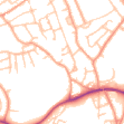 Daytime road noise heatmap for TF2 7BD