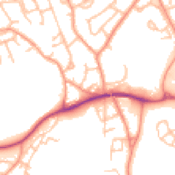 Daytime road noise heatmap for TF2 7BG