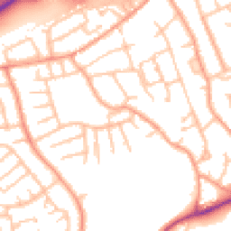 Daytime road noise heatmap for TF2 7EE