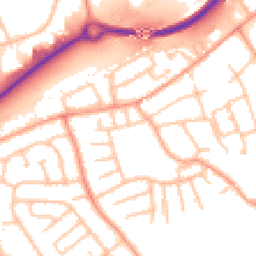 Daytime road noise heatmap for TF2 7EH