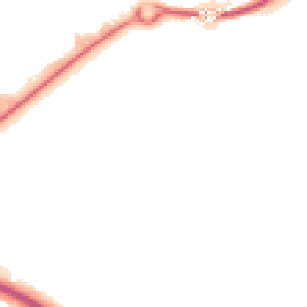 Night-time road noise heatmap for TF2 7EN