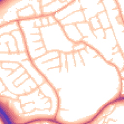 Daytime road noise heatmap for TF2 7HT