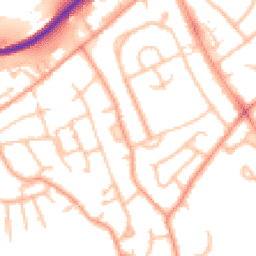 Daytime road noise heatmap for TF2 7JF