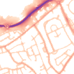 Daytime road noise heatmap for TF2 7JL
