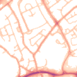 Daytime road noise heatmap for TF2 7LW