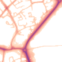Daytime road noise heatmap for TF2 7LY