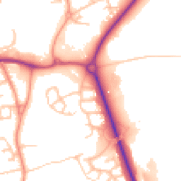 Daytime road noise heatmap for TF2 7NH