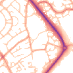Daytime road noise heatmap for TF2 7PW