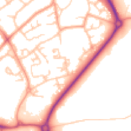 Daytime road noise heatmap for TF2 7PY