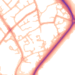 Daytime road noise heatmap for TF2 7QT
