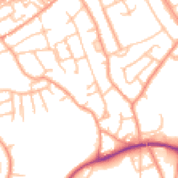 Daytime road noise heatmap for TF2 7QY