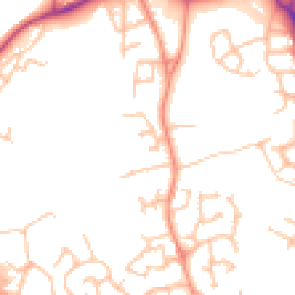 Daytime road noise heatmap for TF2 7RD
