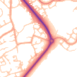 Daytime road noise heatmap for TF2 7RJ