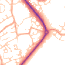 Daytime road noise heatmap for TF2 7RW