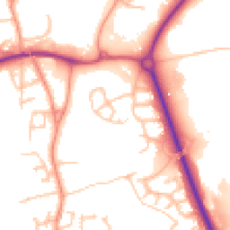 Daytime road noise heatmap for TF2 7SJ