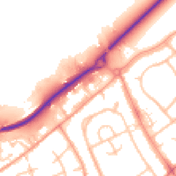 Daytime road noise heatmap for TF2 8AN