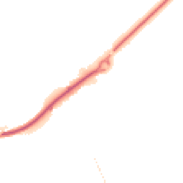 Night-time road noise heatmap for TF2 8AN