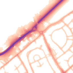 Daytime road noise heatmap for TF2 8AP