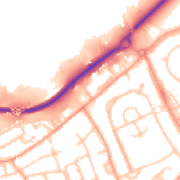 Daytime road noise heatmap for TF2 8DY