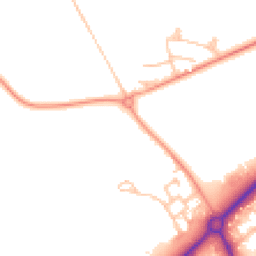 Daytime road noise heatmap for TF2 8LE