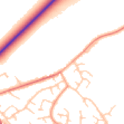 Daytime road noise heatmap for TF2 8NT