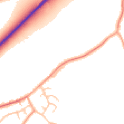 Daytime road noise heatmap for TF2 8NY