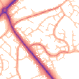 Daytime road noise heatmap for TF2 8SG