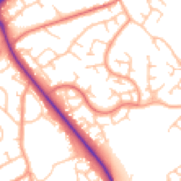 Daytime road noise heatmap for TF2 8SH
