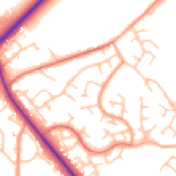 Daytime road noise heatmap for TF2 8SN