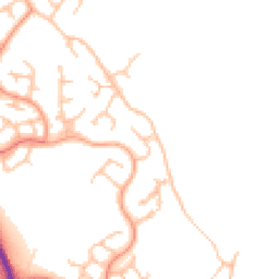 Daytime road noise heatmap for TF2 8SQ